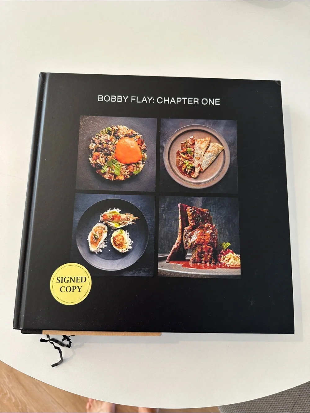 Bobby Flay brand new : Chapter One Cookbook - Black Signed Copy